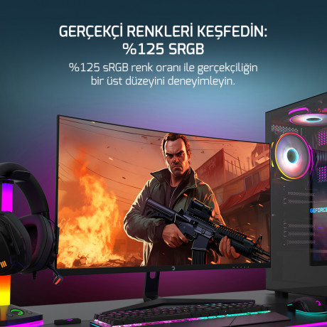 27 GAMEPOWER VIVID T50 CURVED 0.5MS 200Hz MONITOR