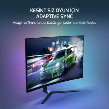 27 GAMEPOWER VIVID F20 CURVED 1MS 144Hz MONITOR