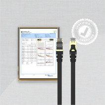 UNITEK CAT7 PATCH KABLO 1MT FLAT 10GBPS (C1897BK-1M)