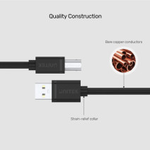 UNITEK USB-A TO USB-B YAZICI KABLO 2MT (Y-C4001GBK)