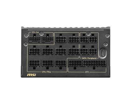 MSI MEG AI1600T PCIE5 1600W80+ TITANIUM FULMODULAR