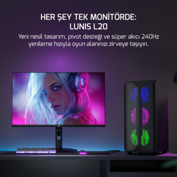 24 GAMEPOWER LUNIS L20 FLAT 0.5MS 240Hz MONITOR