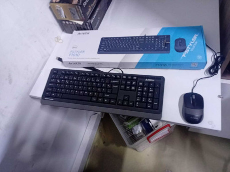 A4 TECH F1010 Q USB GRİ TR MM KLAVYE+OPTİK(OUTLET)