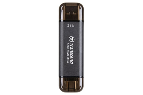 Transcend ESD310 Portable 256GB Siyah SSD USB Type-A, Type-C (TS256GESD310C)