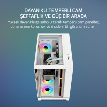 GAMEPOWER WARCRY TOPGLASS 4XARGB KASA 650W WHITE