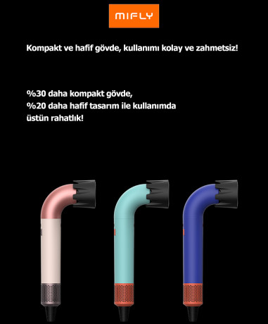 MIFLY SUPER HD18 HAIRDRYER PEMBE SAC KURUTMA