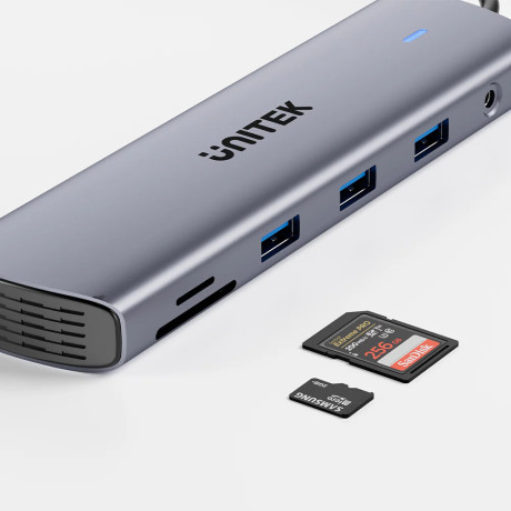 UNITEK UHUB U11+ 11-IN-1 USB-C HUB (D1113BGY01)
