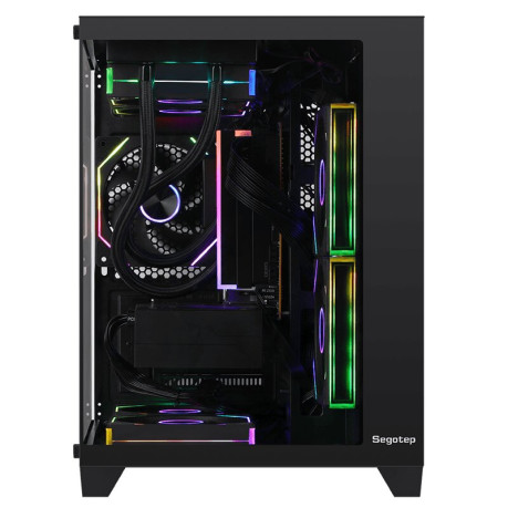 Segotep U502 Siyah 650W 80+ Midi Tower mATX Gaming (Oyuncu) Kasa