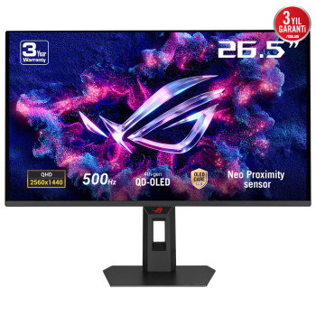 27 ASUS ROG STRIX XG27AQDPG 0.03MS 500HZ 2K QHD QD-OLED PIVOT GAMING