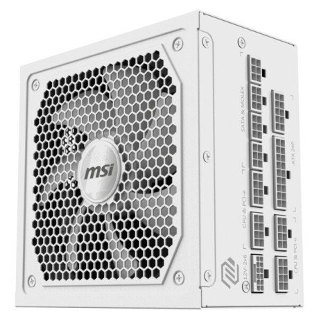 MSI MAG 1000GL PCIE5 WHITE 1000W 80+ GOLD POWER