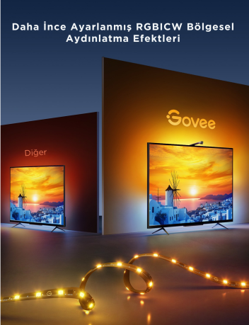 GOVEE ENVISUAL LED 3 LITE 40-50INC - H60973D1