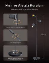 GOVEE UCLU SPOT AYDINLATMA KOSE LAMBASI -H60B2311