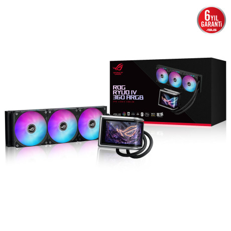 ASUS ROG RYUO IV 360 ARGB 360MM SİYAH İŞLEMCİ SIVI SOĞUTUCU
